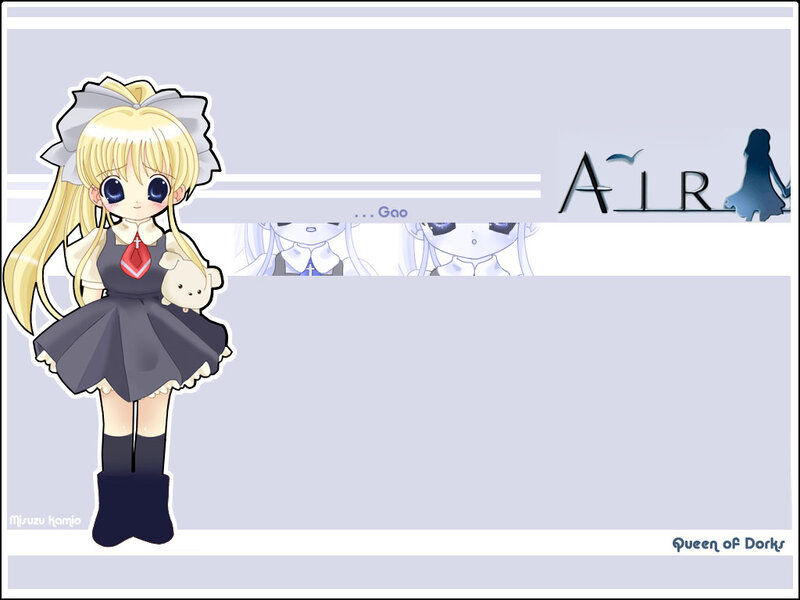 Blonde Anime Girl — Gray, Calm