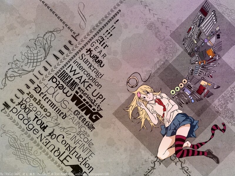 Blonde Anime Girl — Gray