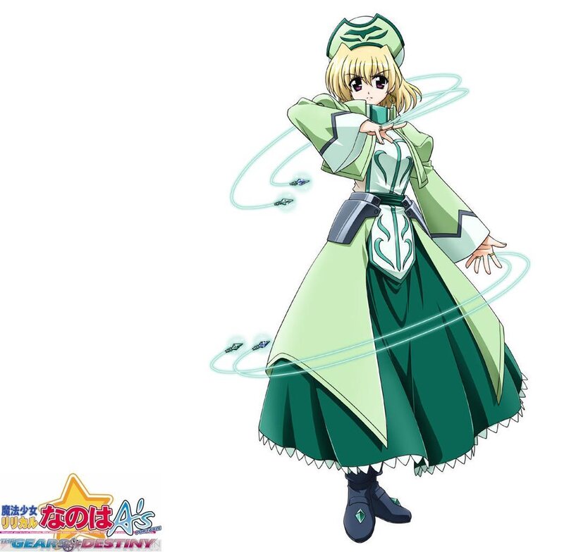 Blonde Anime Girl — Green, Dynamic
