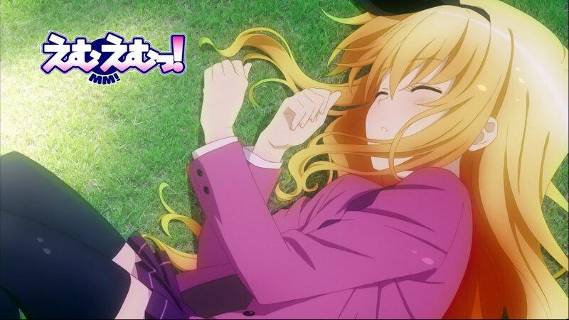 Blonde Anime Girl — Green, Peaceful