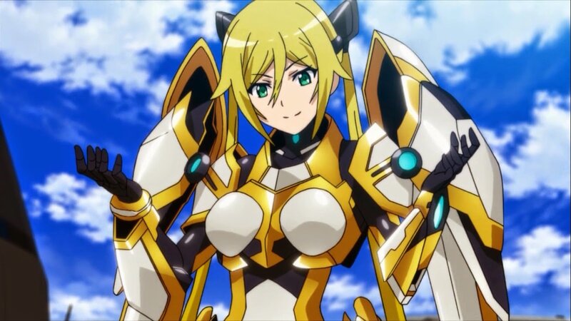 Blonde Anime Girl in Armor — Yellow