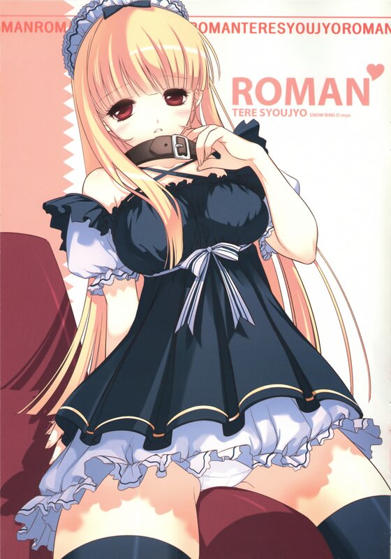 Blonde Anime Girl in Dress — Blue, Seductive