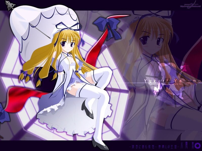 Blonde Anime Girl in Dress — White, Dramatic, Anime Character