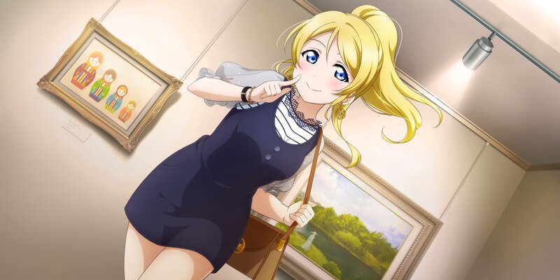 Blonde Anime Girl in Gallery