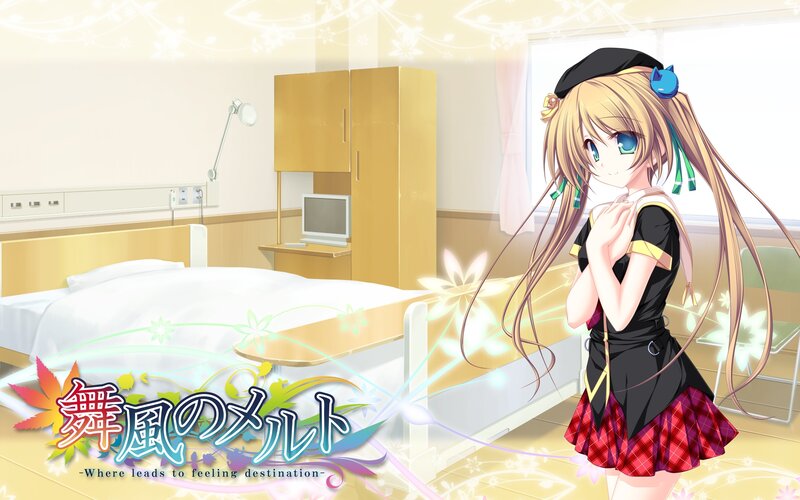 Blonde Anime Girl in Hospital Room