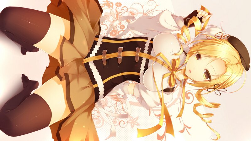 blonde anime girl in maid outfit