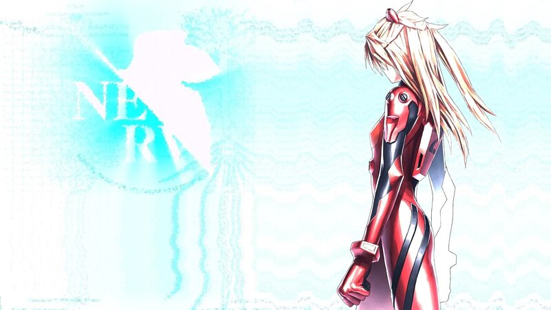 Blonde Anime Girl in Red Suit
