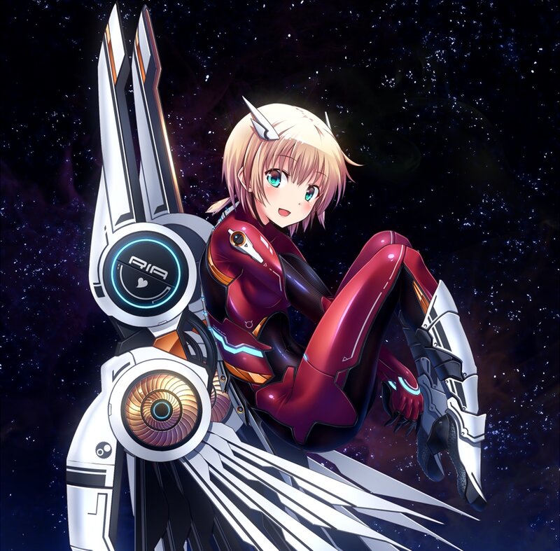 Blonde Anime Girl in Space