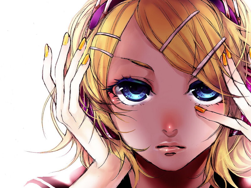 Blonde Anime Girl — Intense