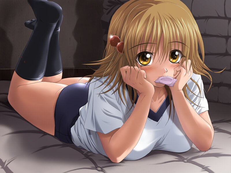 Blonde Anime Girl Lying