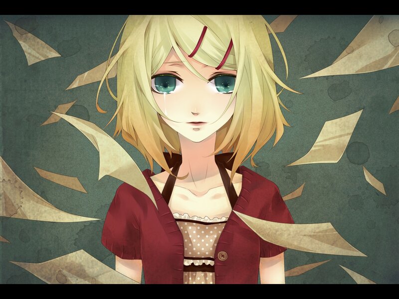 Blonde Anime Girl — Melancholic