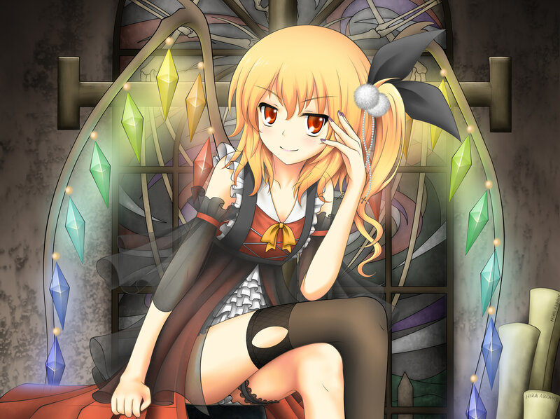Blonde Anime Girl — Orange, Calm