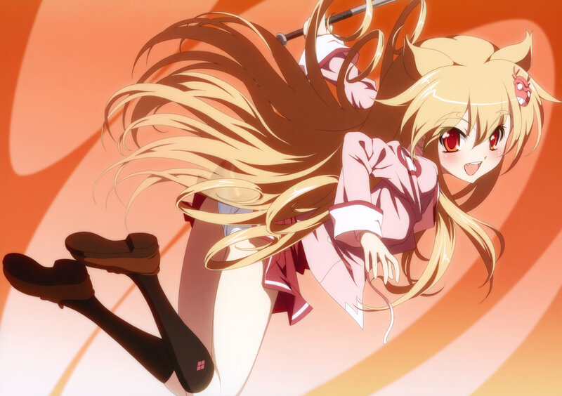 Blonde Anime Girl — Orange, Dynamic