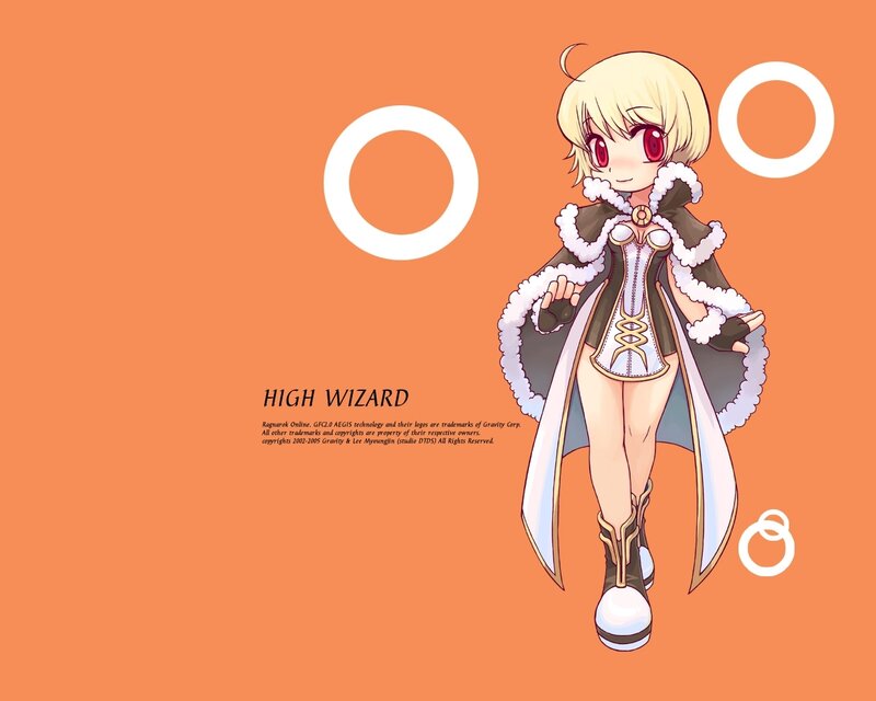 Blonde Anime Girl — Orange, Playful, Cape