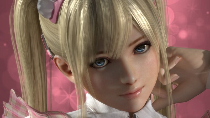 Blonde Anime Girl — Pink, Calm, 3d Render