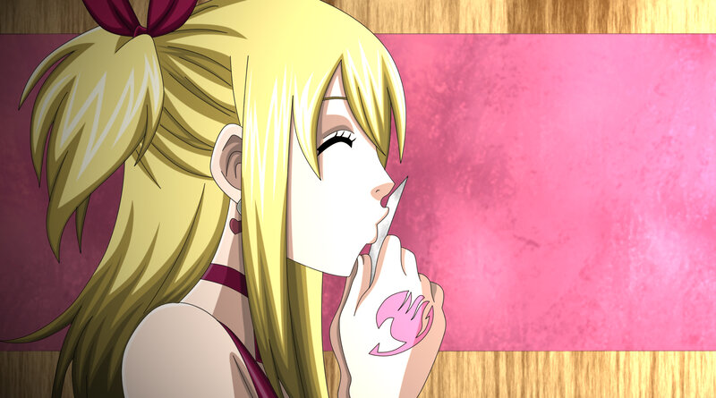 Blonde Anime Girl — Pink, Calm, Hair Bow