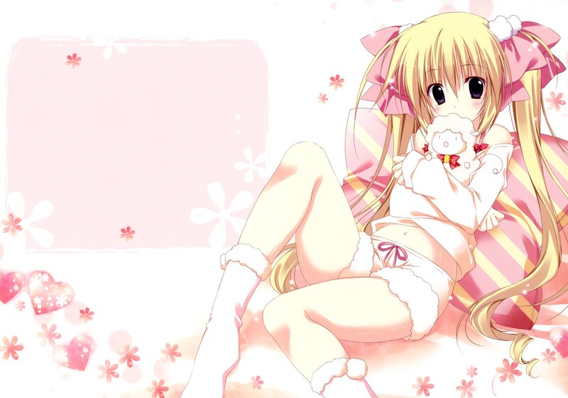 Blonde Anime Girl — Pink, Cute, Doll