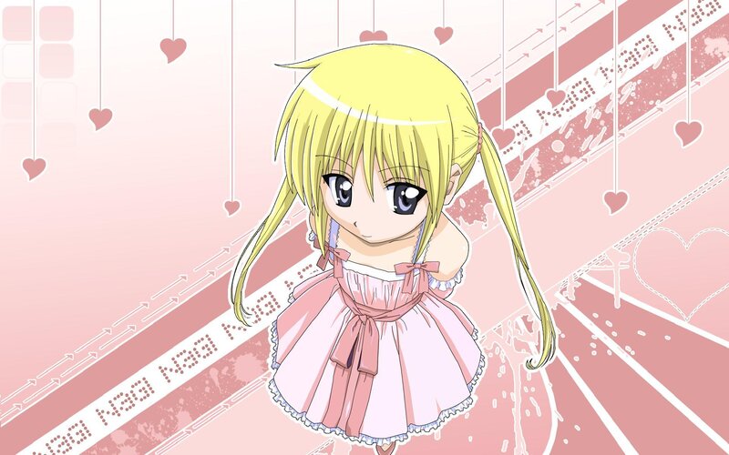 Blonde Anime Girl — Pink, Cute