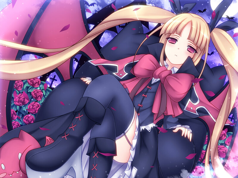 Blonde Anime Girl — Pink, Dramatic