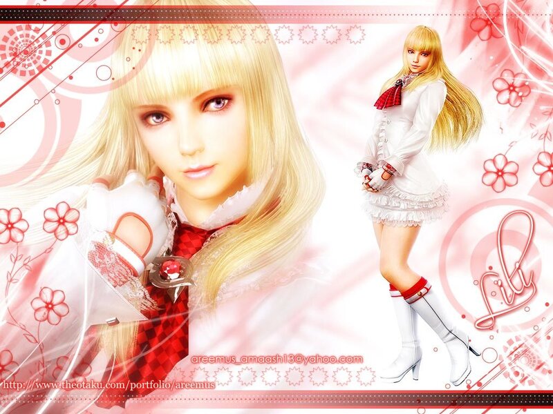 Blonde Anime Girl — Pink, Dreamy, Digital Art