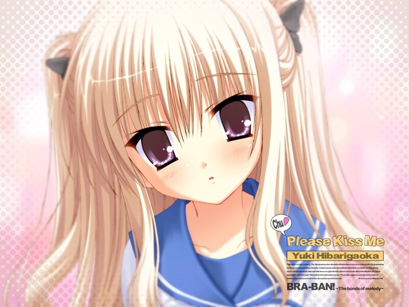 Blonde Anime Girl — Pink, Dreamy, School Uniform, Cat Ears