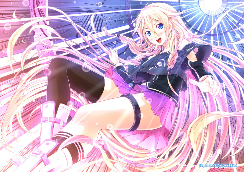 Blonde Anime Girl — Pink, Dynamic