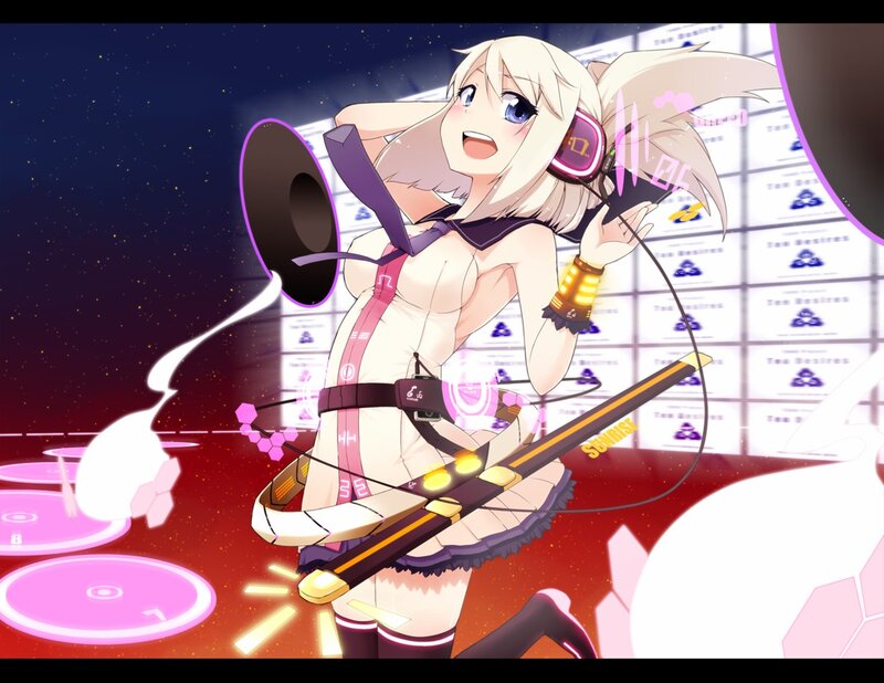 Blonde Anime Girl — Pink, Energetic