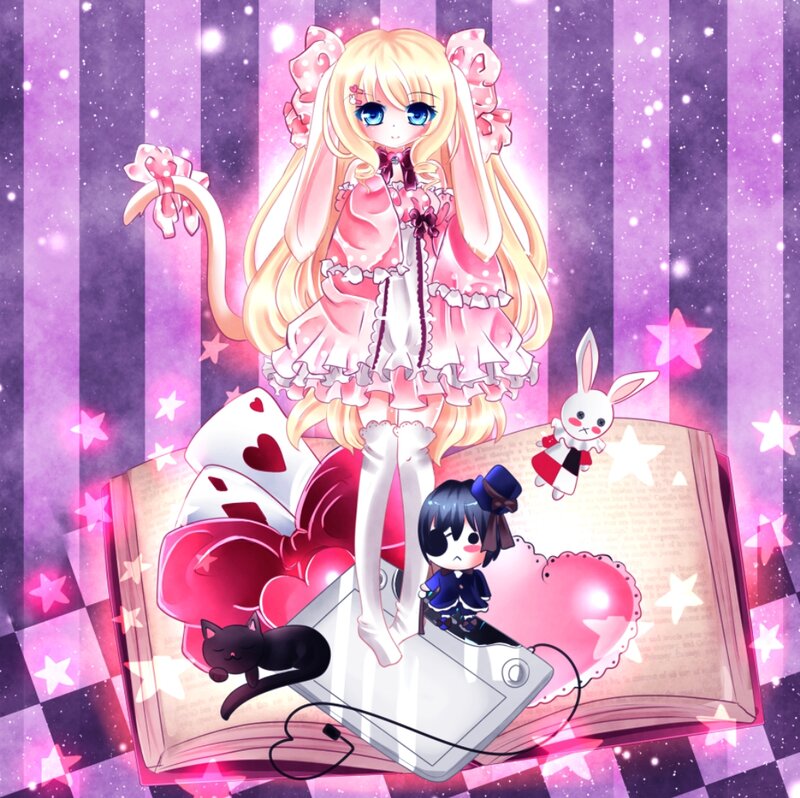 Blonde Anime Girl — Pink, Magical