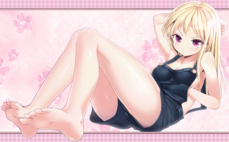 Blonde Anime Girl — Pink, Relaxed