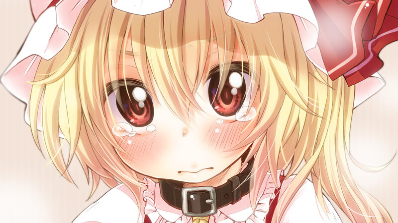 Blonde Anime Girl — Pink, Sad