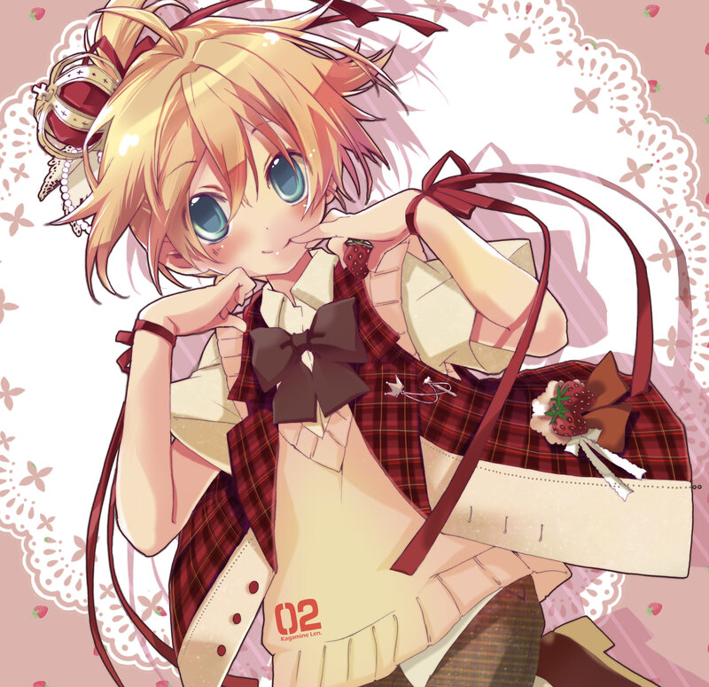 Blonde Anime Girl — Pink, Sweet, Strawberry