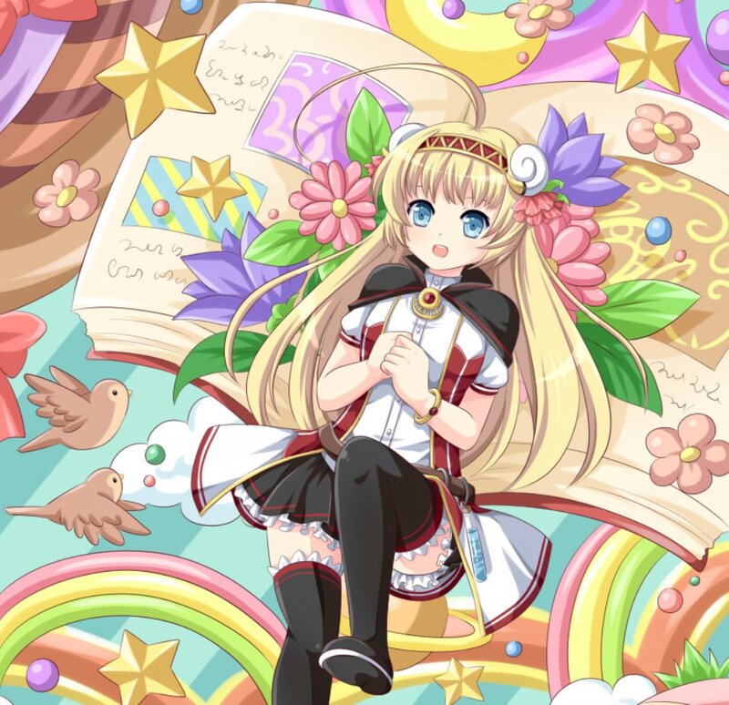 Blonde Anime Girl — Pink, Whimsical