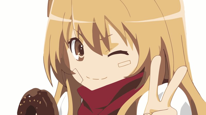Blonde Anime Girl — Playful, Donut