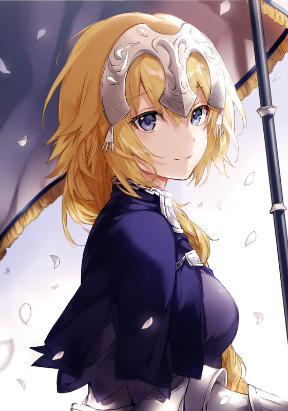 Blonde Anime Girl — Purple, Calm, Spring