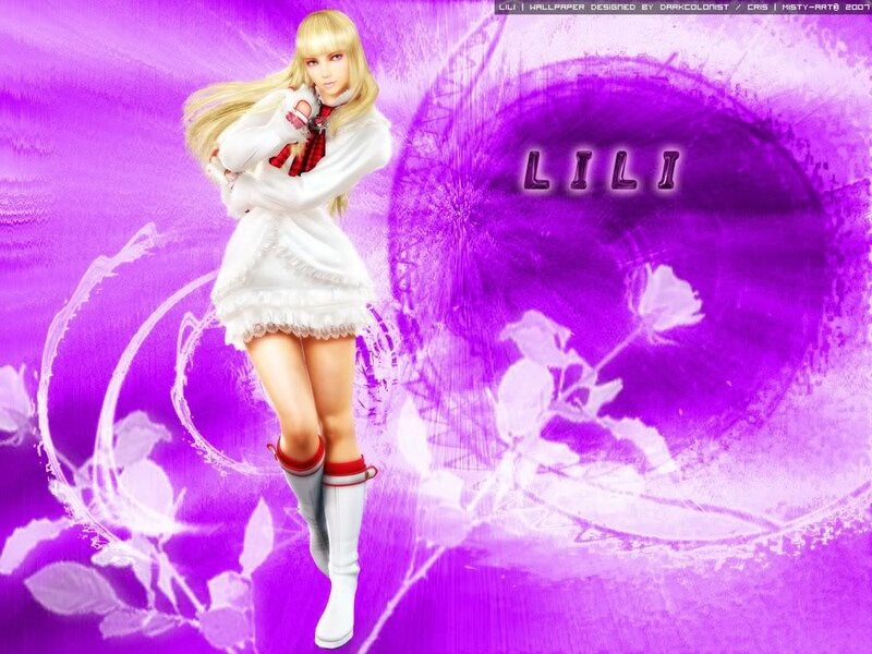 Blonde Anime Girl — Purple, Dramatic, Digital Art