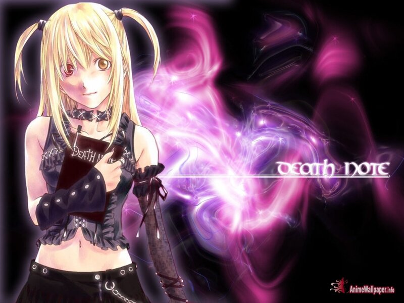 Blonde Anime Girl — Purple, Dramatic, Notebook