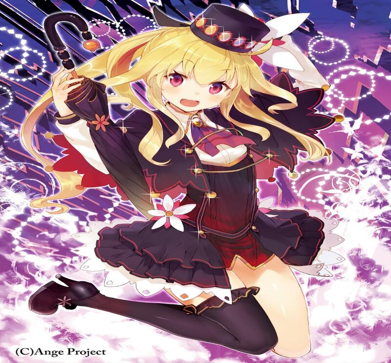 Blonde Anime Girl — Purple, Energetic, Umbrella