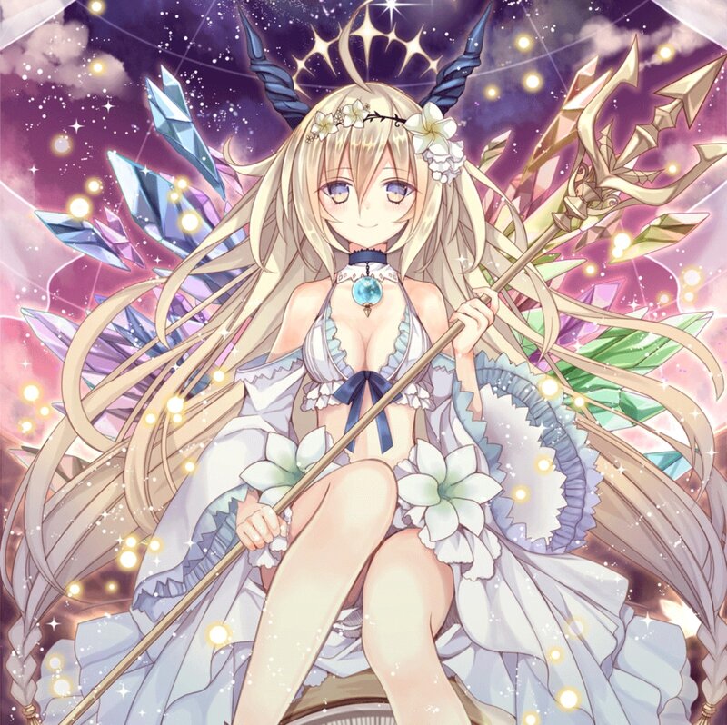 Blonde Anime Girl — Purple, Magical