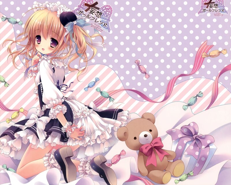 Blonde Anime Girl — Purple, Sweet