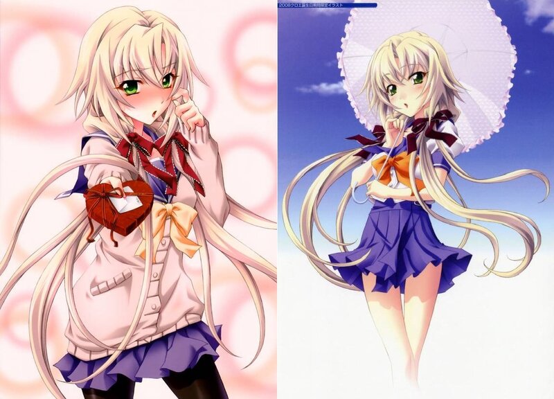 Blonde Anime Girl — Purple