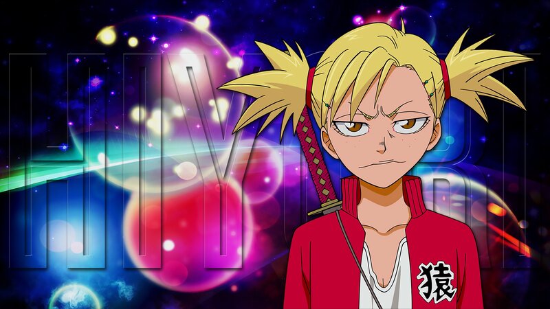 Blonde Anime Girl — Red, Dramatic, Night, Sword