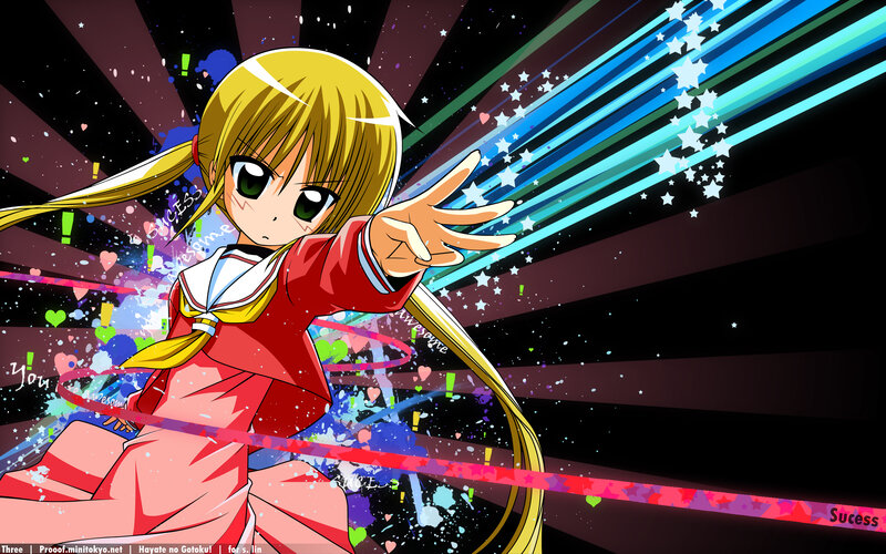 Blonde Anime Girl — Red, Dynamic
