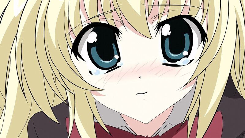Blonde Anime Girl — Sad, Tears