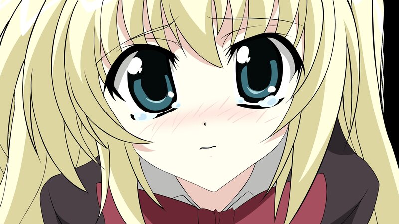 Blonde Anime Girl — Sad