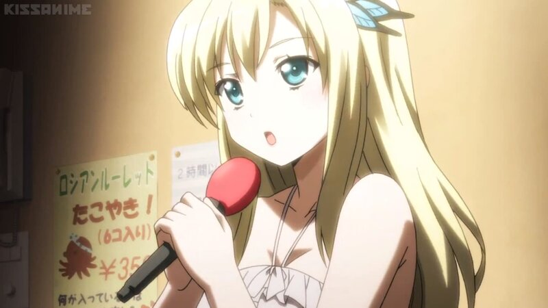 Blonde Anime Girl Singing — Yellow, Calm