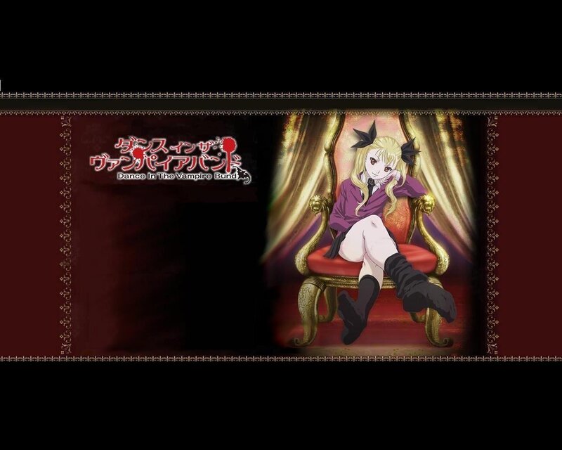 Blonde Anime Girl Sitting — Red