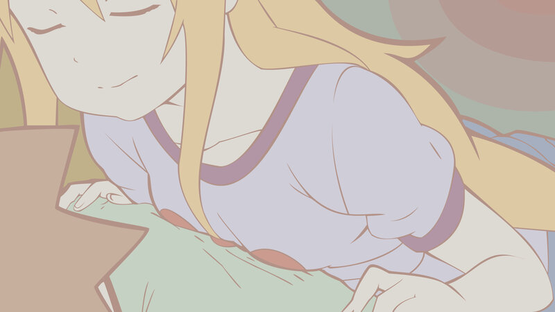 Blonde Anime Girl Sleeping — Yellow, Peaceful, Bed