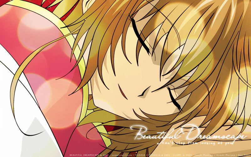 Blonde Anime Girl Sleeping — Yellow