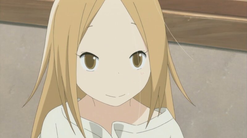 blonde anime girl smiling