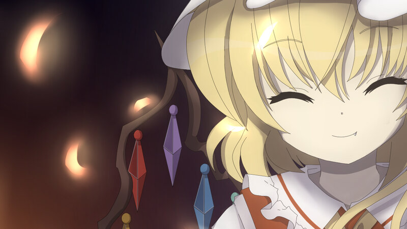 blonde anime girl smiling